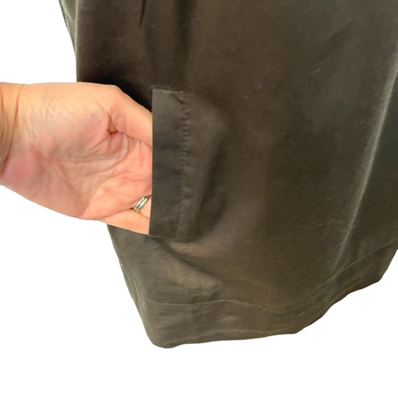 Sandro Paris Brown Black Embroidery Boatneck Elbow Sleeve Cotton Top (4) - Picture 6 of 14